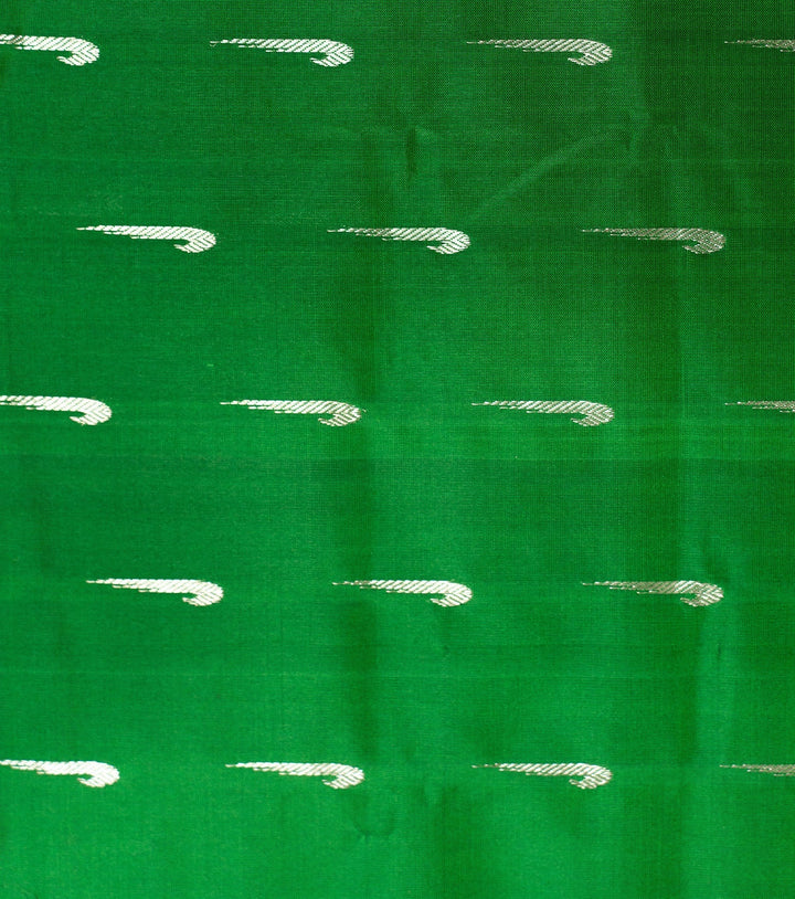 Green Paithani Border Venkatagiri Silk Saree Meenakshi | SILK MARK CERTIFIED | SHOBITAM
