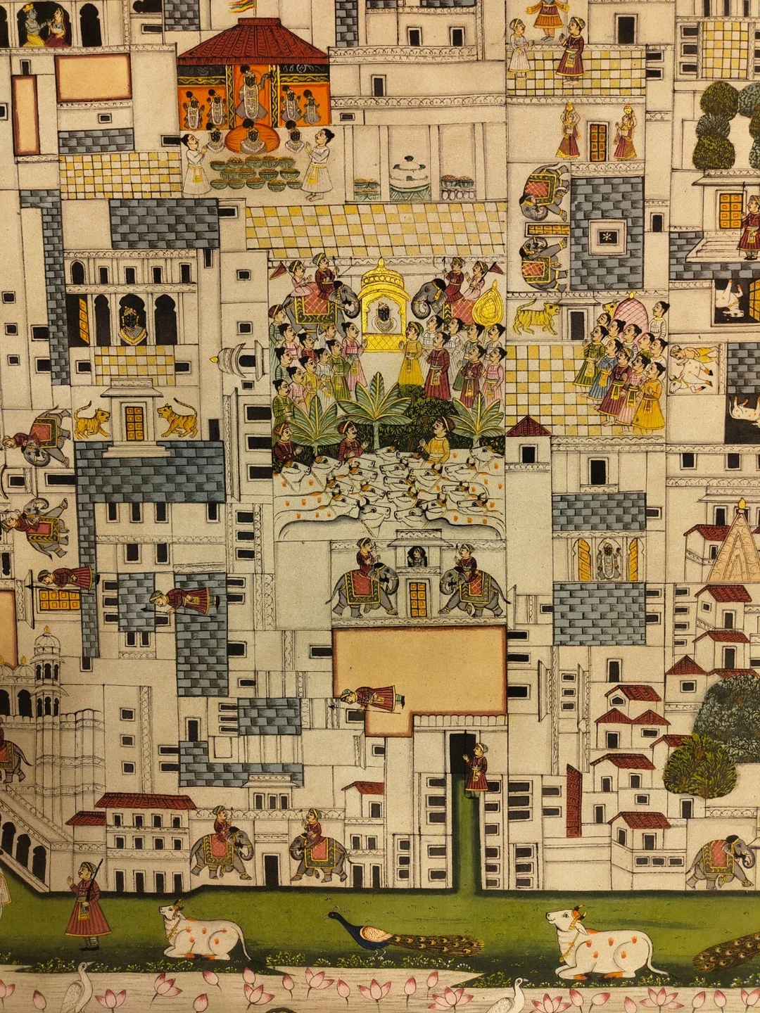 4x5 feet Authentic Jaipur Painting Nathdwara City | SHOBITAM