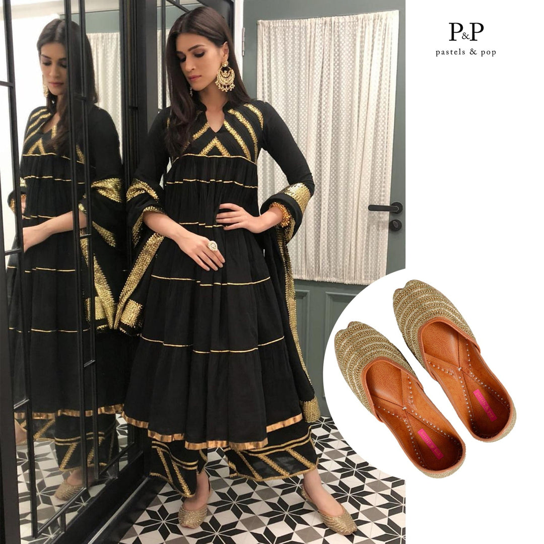 RADIANCE Crystal Rhinestone Ethnic Mojaris for Women