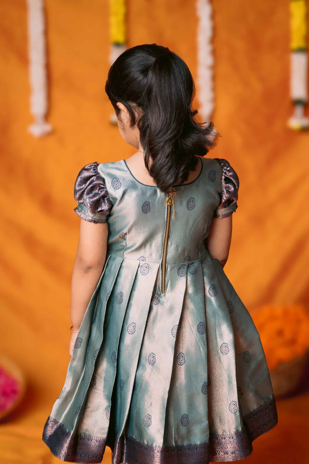 Yamini Turquoise Blue Frock Mini | Made To Order