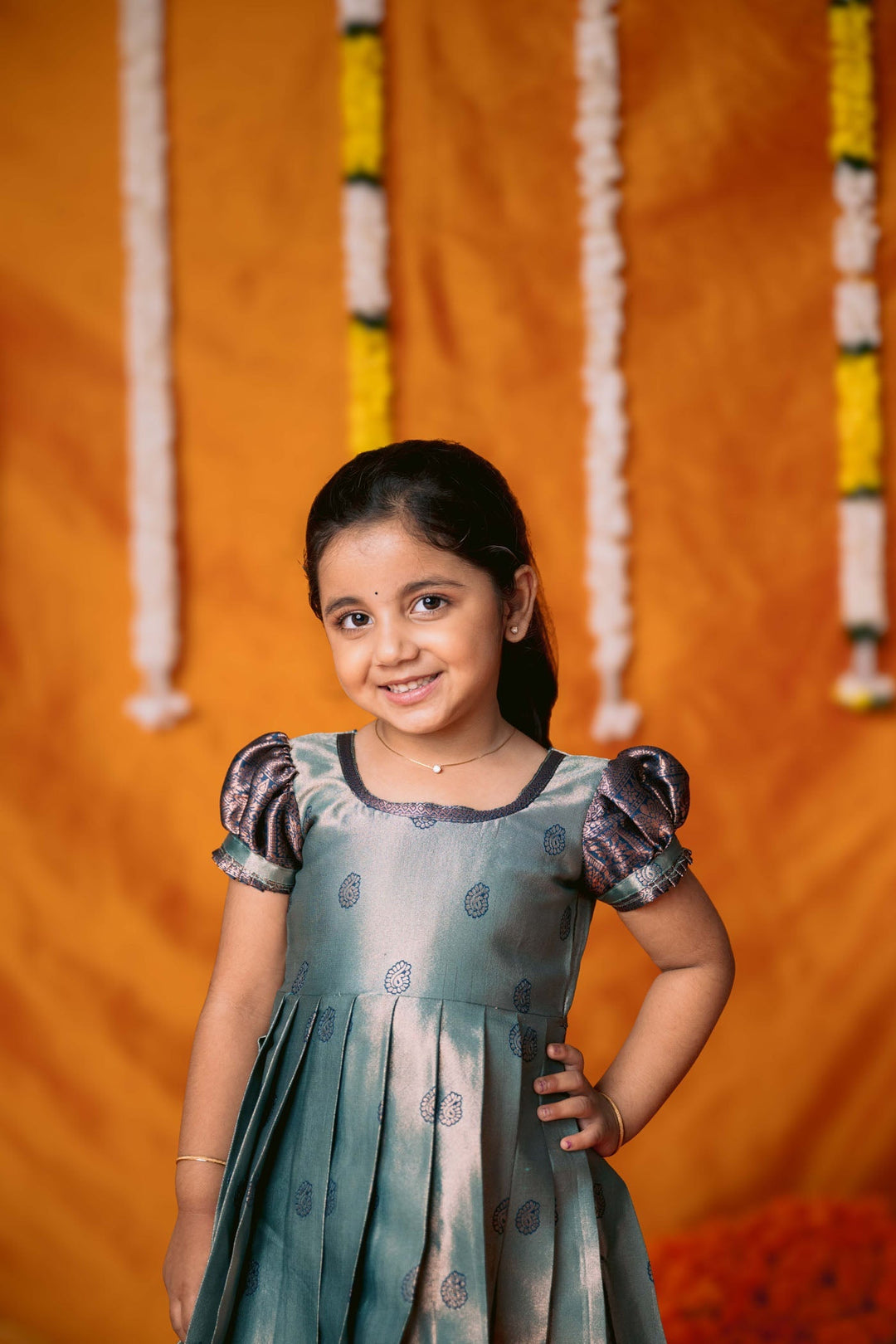 Yamini Turquoise Blue Frock Mini | Made to Order | SHOBITAM