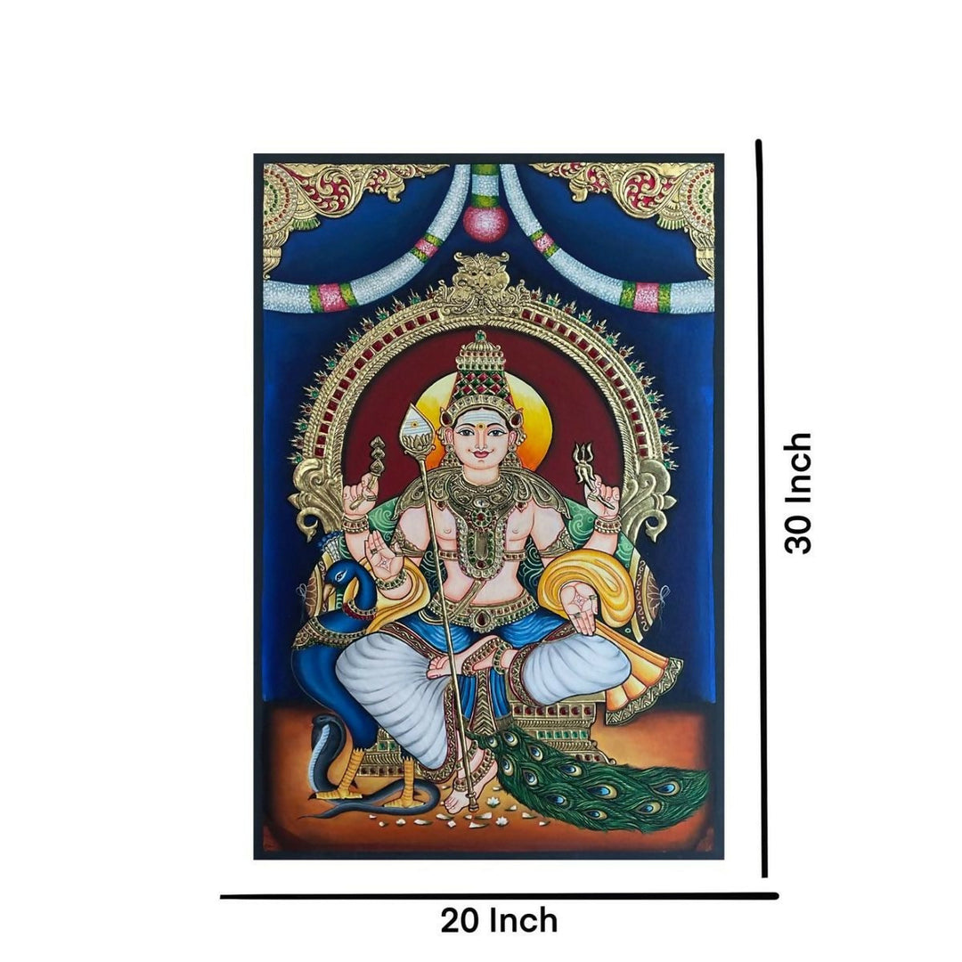 TANJORE PAINTING MURUGAN 30*24 | SHOBITAM