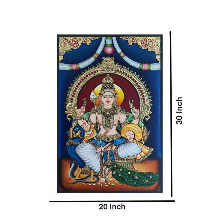 TANJORE PAINTING MURUGAN 30*24 | SHOBITAM