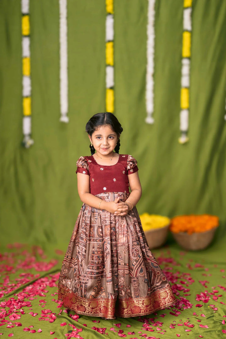 Anvi Grey Frock Mini | Made To Order