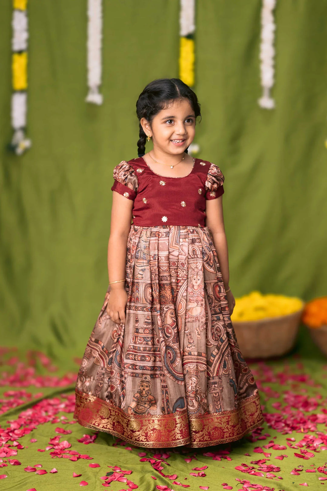 Anvi Grey Frock Mini | Made To Order