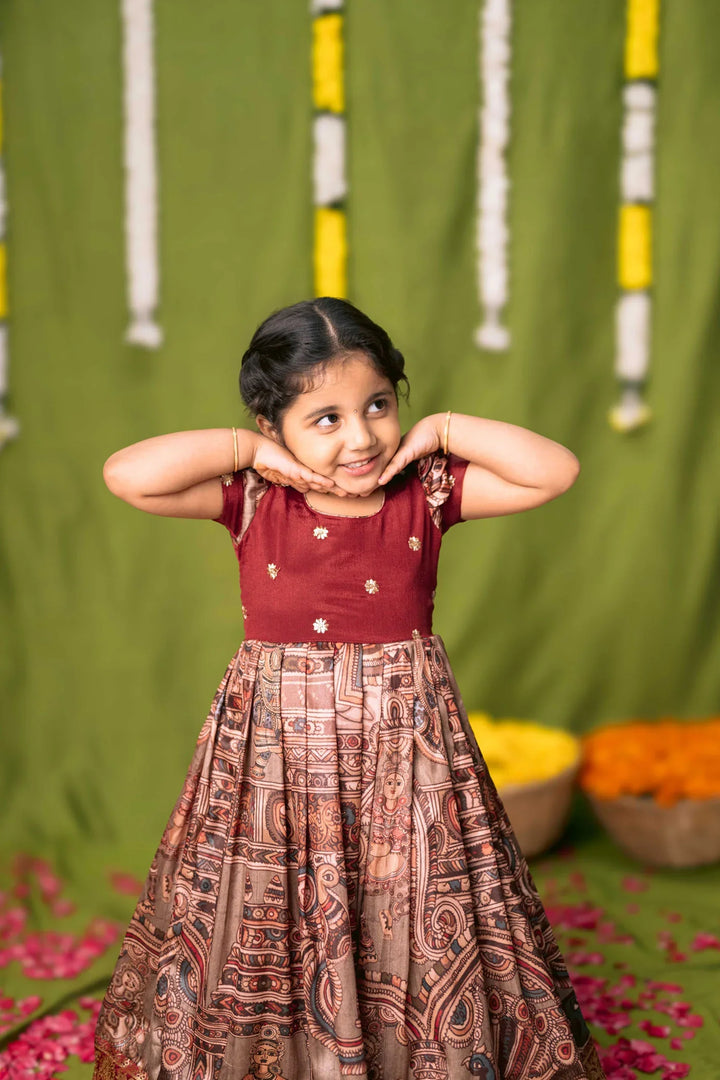 Anvi Grey Frock Mini | Made To Order