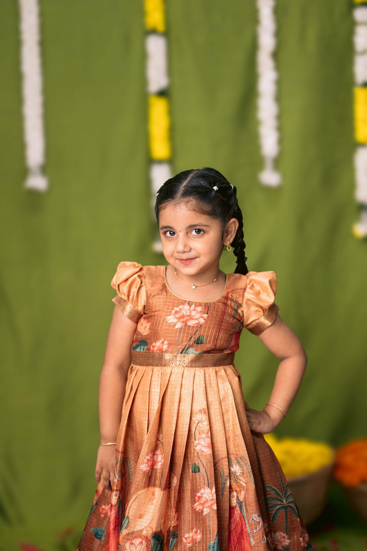 Nikazhya Yellow Frock Mini   | Made to Order | SHOBITAM