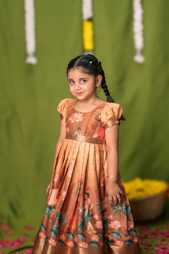 Nikazhya Yellow Frock Mini   | Made to Order | SHOBITAM