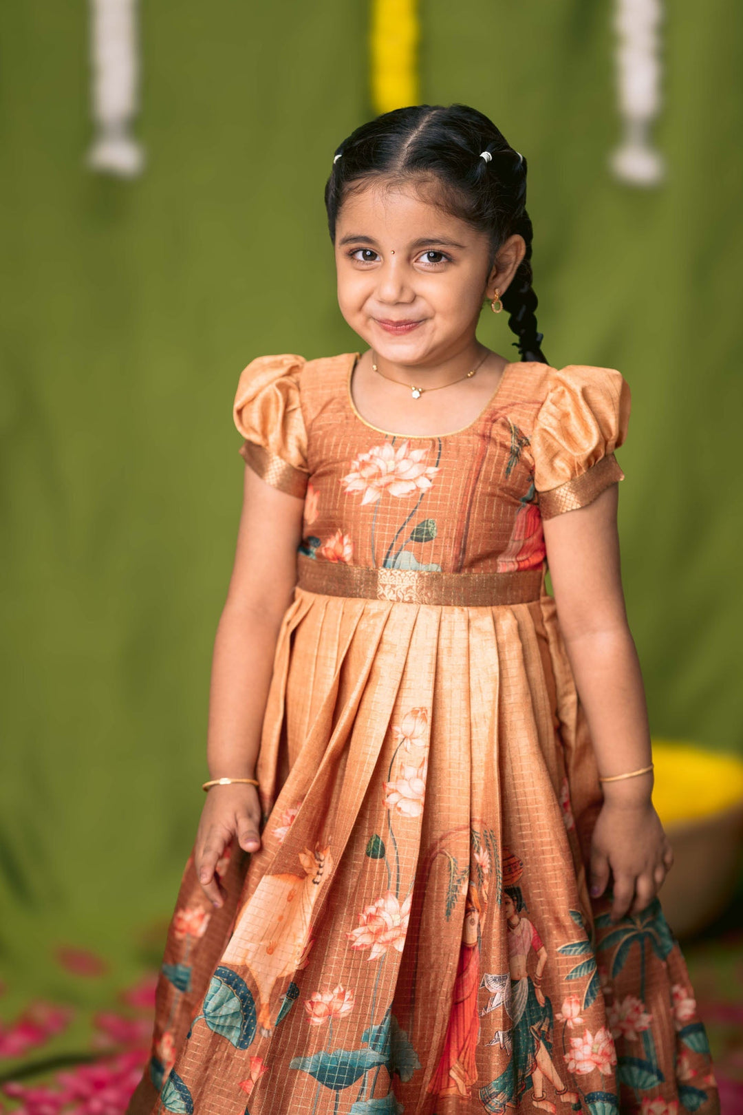 Nikazhya Yellow Frock Mini   | Made to Order | SHOBITAM