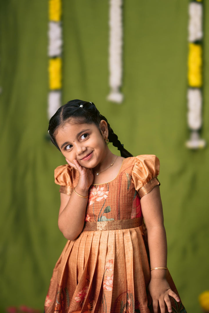 Nikazhya Yellow Frock Mini   | Made to Order | SHOBITAM