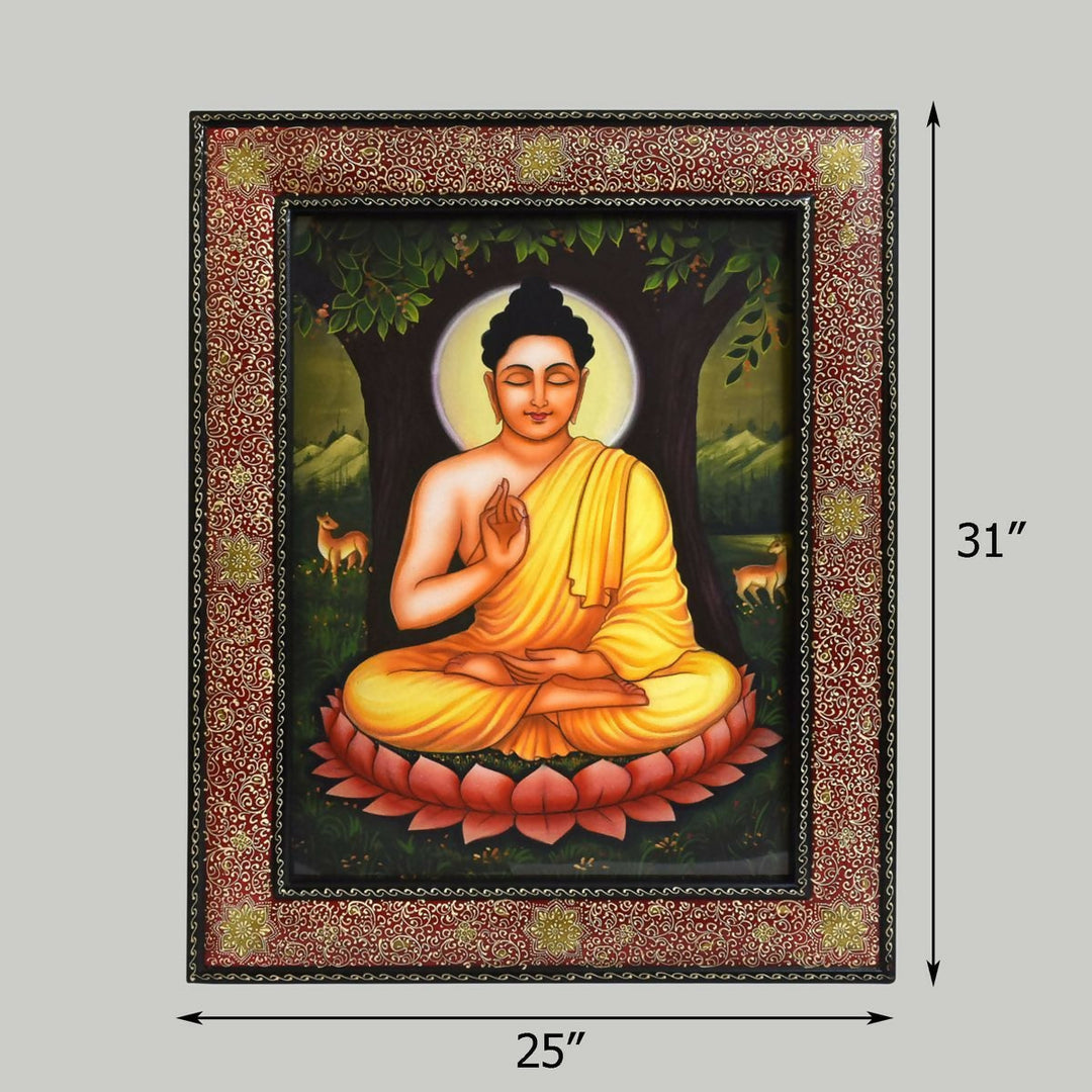 CANVAS PAINTING BUDDHA 31.00*25.00*1.00 | SHOBITAM