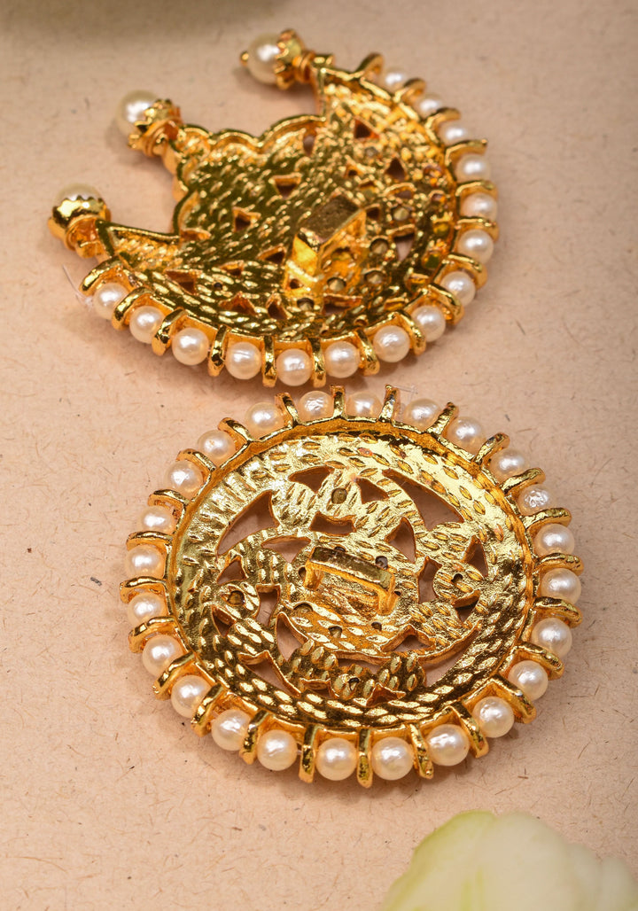 Suryan and Chandran Traditional Indian Hair Accessories with Kemp Stones and Pearls