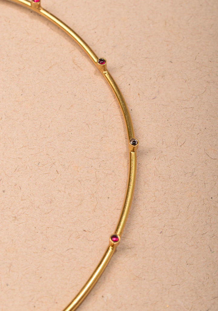 Kartikeya Jadau Pendant on Wire base Necklace