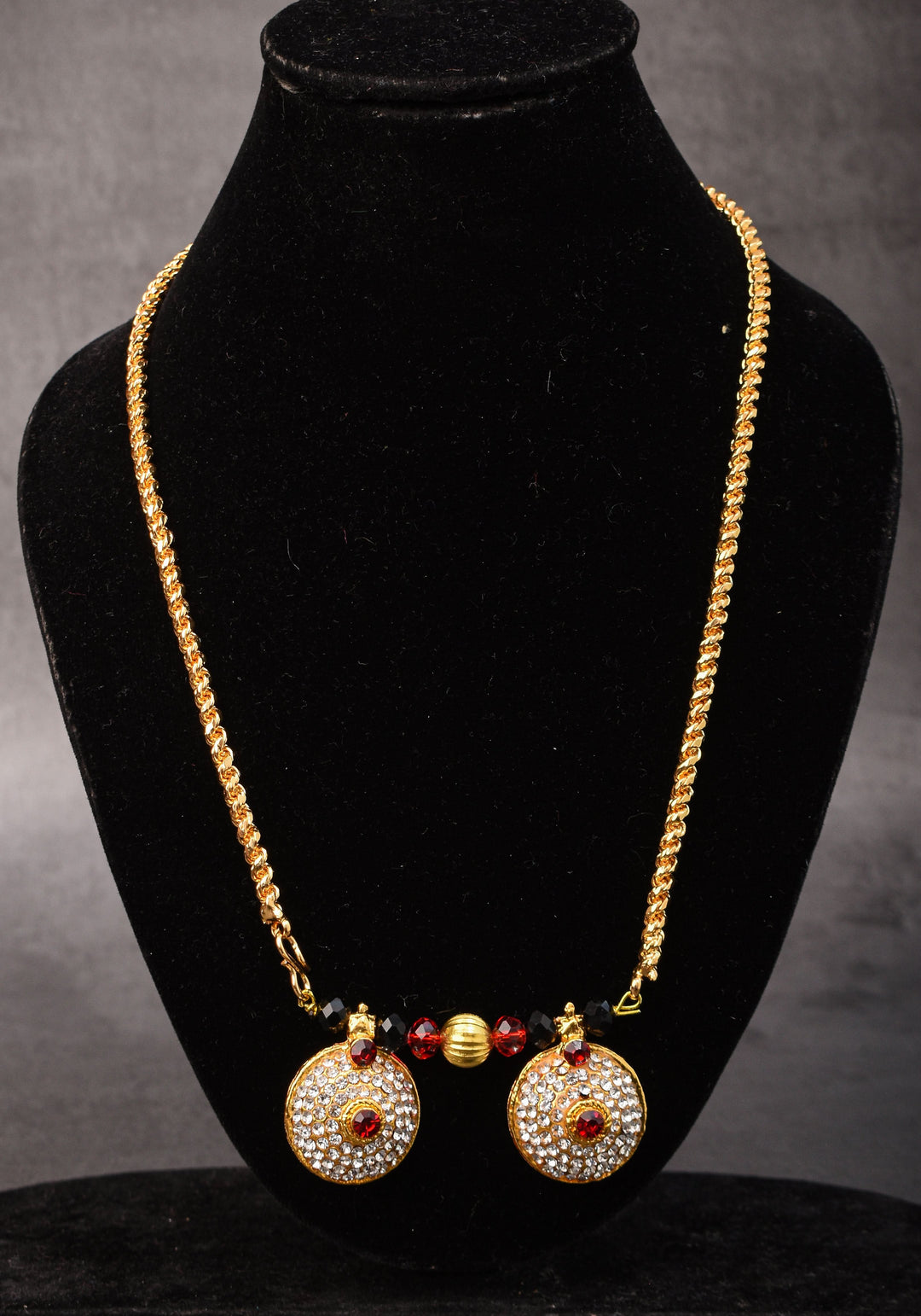 Stone studded Small Taali with Chain for Varalakshmi
