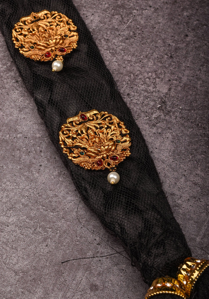 27" Varalakshmi Pooja Decoration Braided Hair Extension with jewels