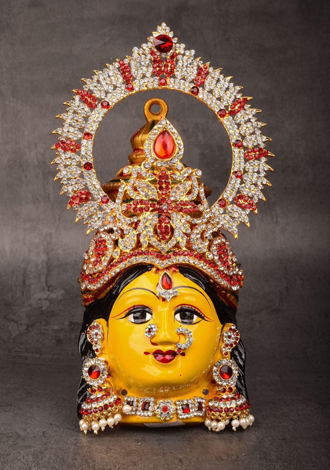 Varalakshmi  Haldi Amman Face with Crown and Jewelry Stone Decoration