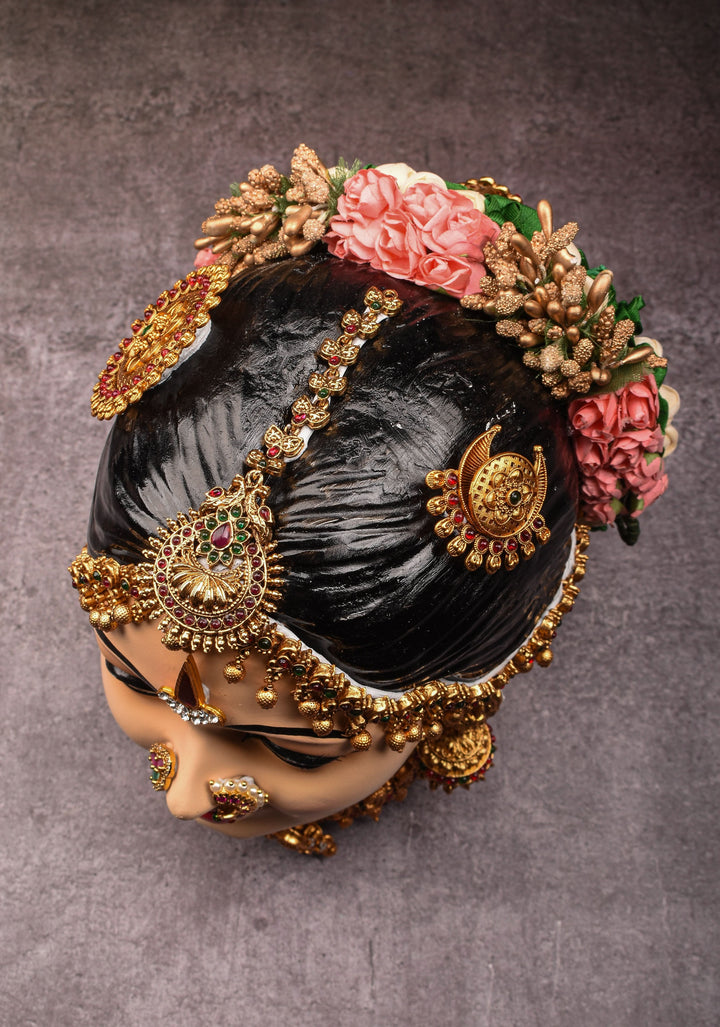 Varalakshmi Amman Face -Elaborate with Jewelry Stone Decoration