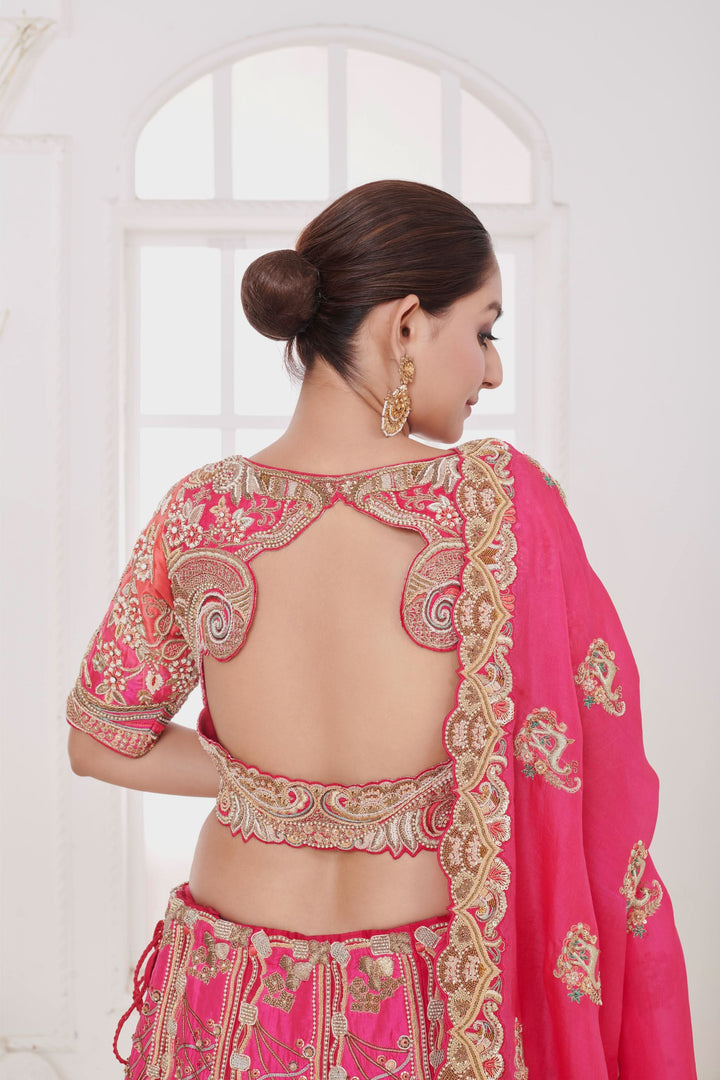 Rosaline Ombre Lehenga with embroidery, Customizable, Made to Order