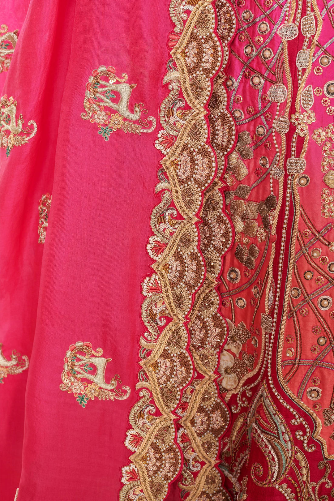 Rosaline Ombre Lehenga with embroidery, Customizable, Made to Order