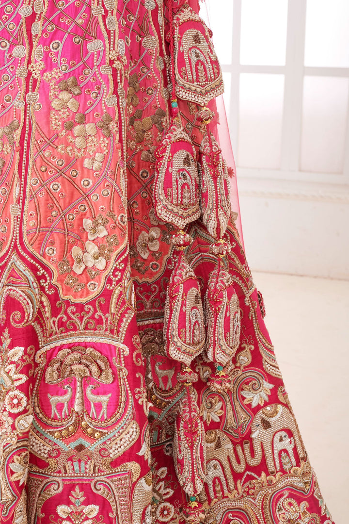 Rosaline Ombre Lehenga with embroidery, Customizable, Made to Order