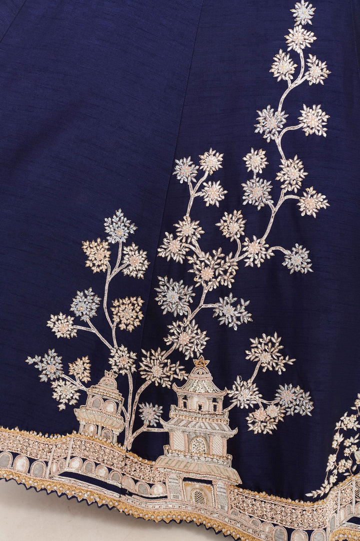 Noori Zardosi Lehenga with embroidery, Customizable, Made to Order