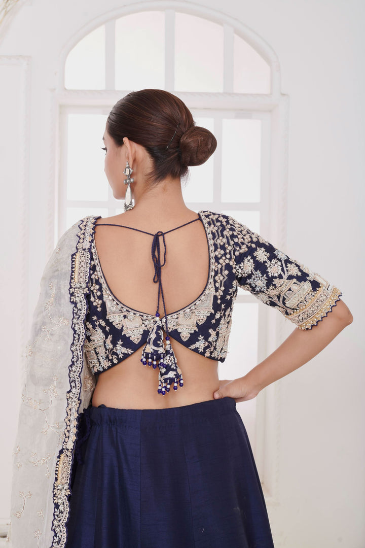 Noori Zardosi Lehenga with embroidery, Customizable, Made to Order | SHOBITAM