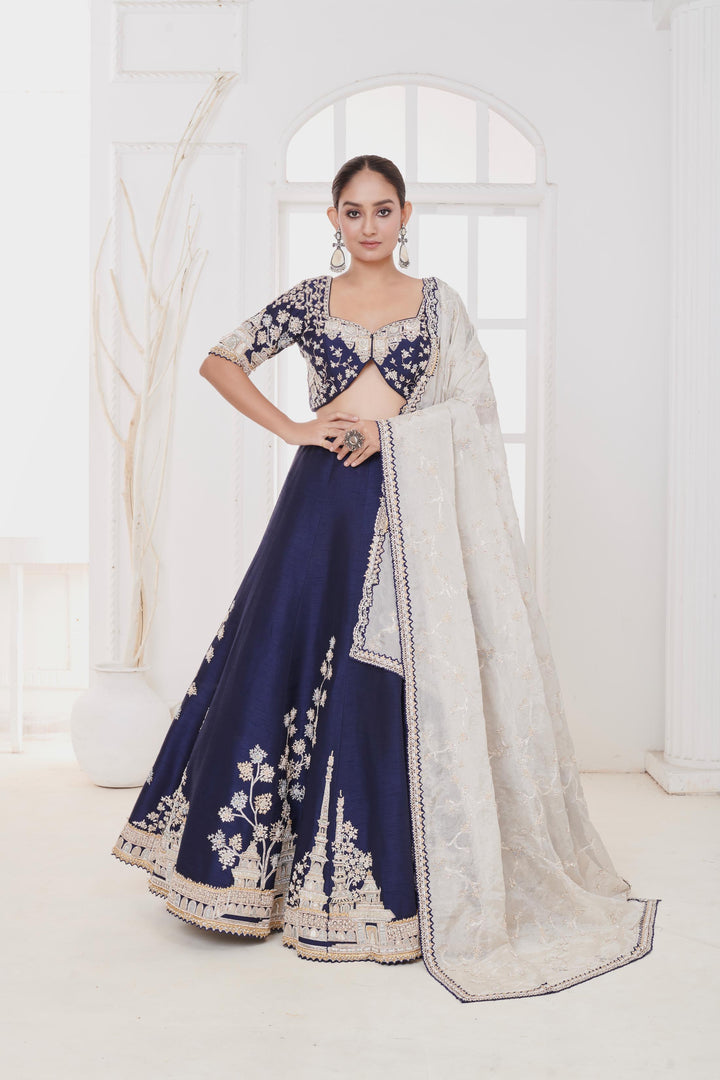 Noori Zardosi Lehenga with embroidery, Customizable, Made to Order