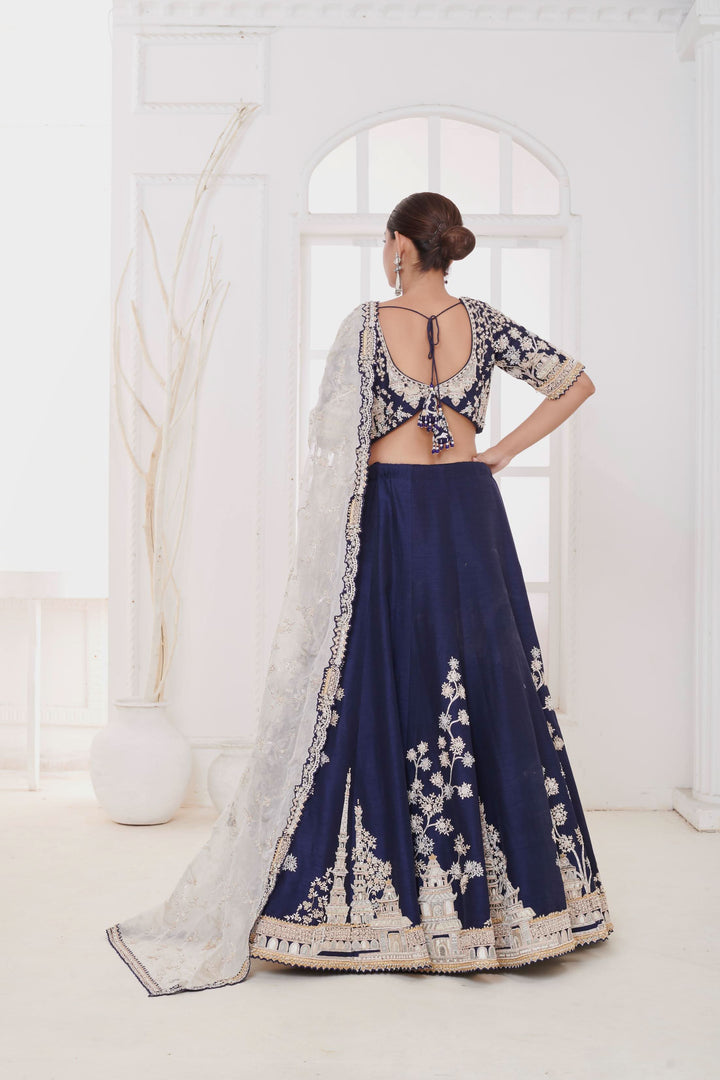 Noori Zardosi Lehenga with embroidery, Customizable, Made to Order
