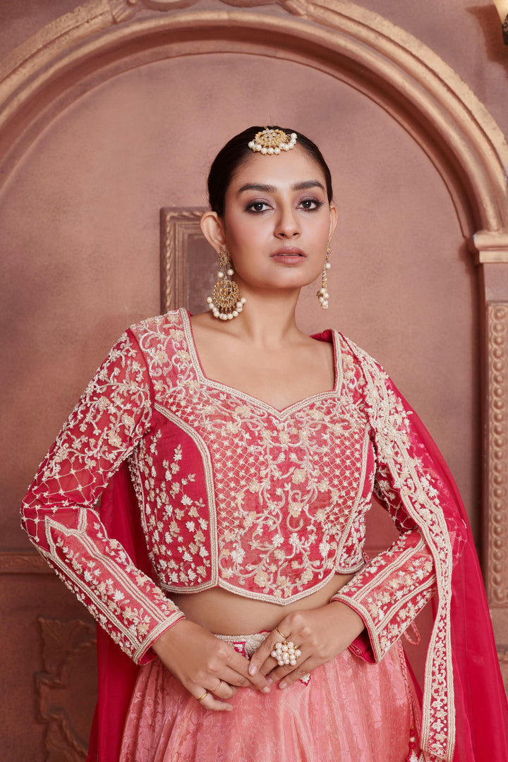 Lillian Lehenga with Resham embroidery, Customizable, Made to Order