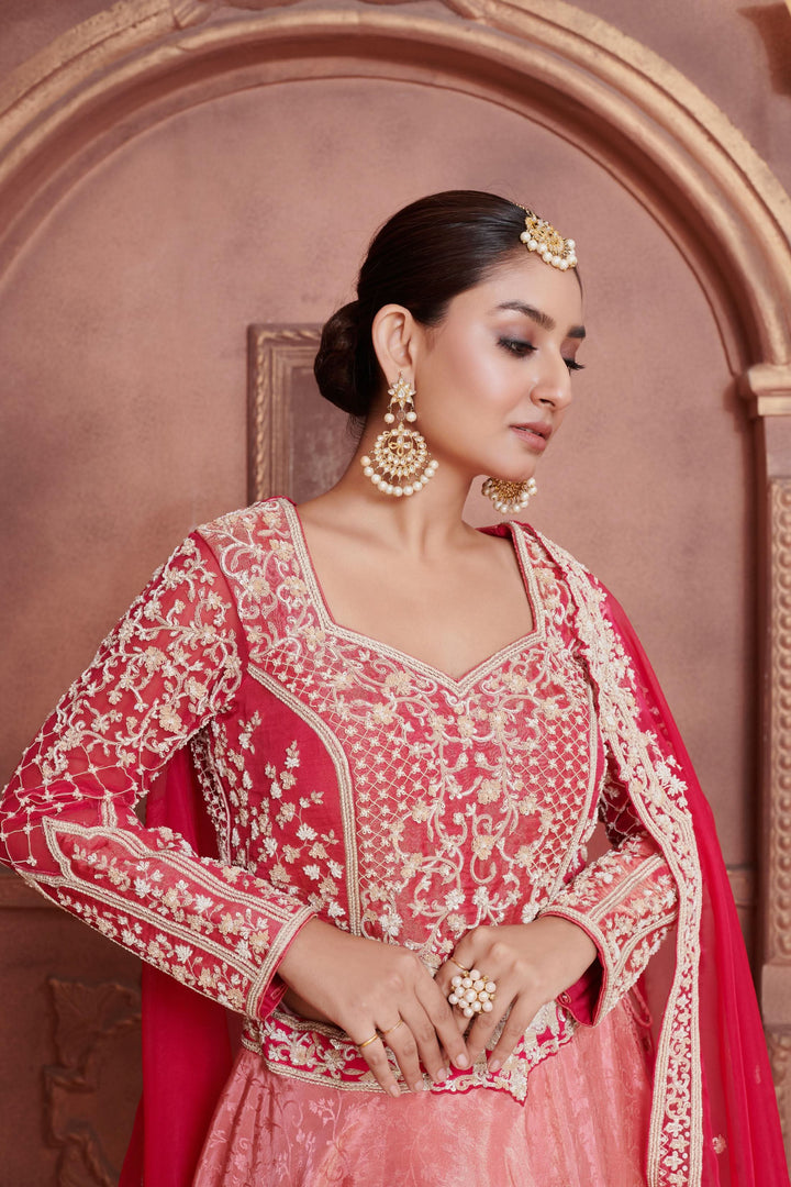 Lillian Lehenga with Resham embroidery, Customizable, Made to Order