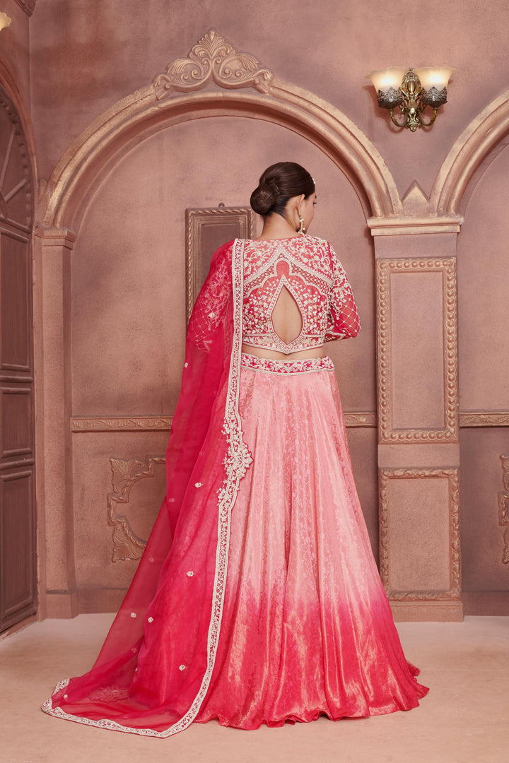 Lillian Lehenga with Resham embroidery, Customizable, Made to Order