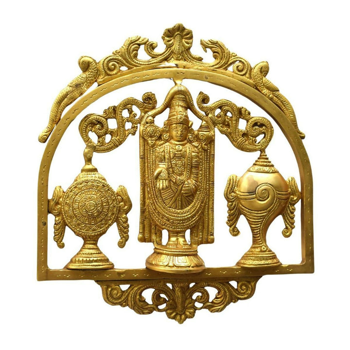 BRASS BALAJI WALL HANGING IDOL 13*12*2 | SHOBITAM