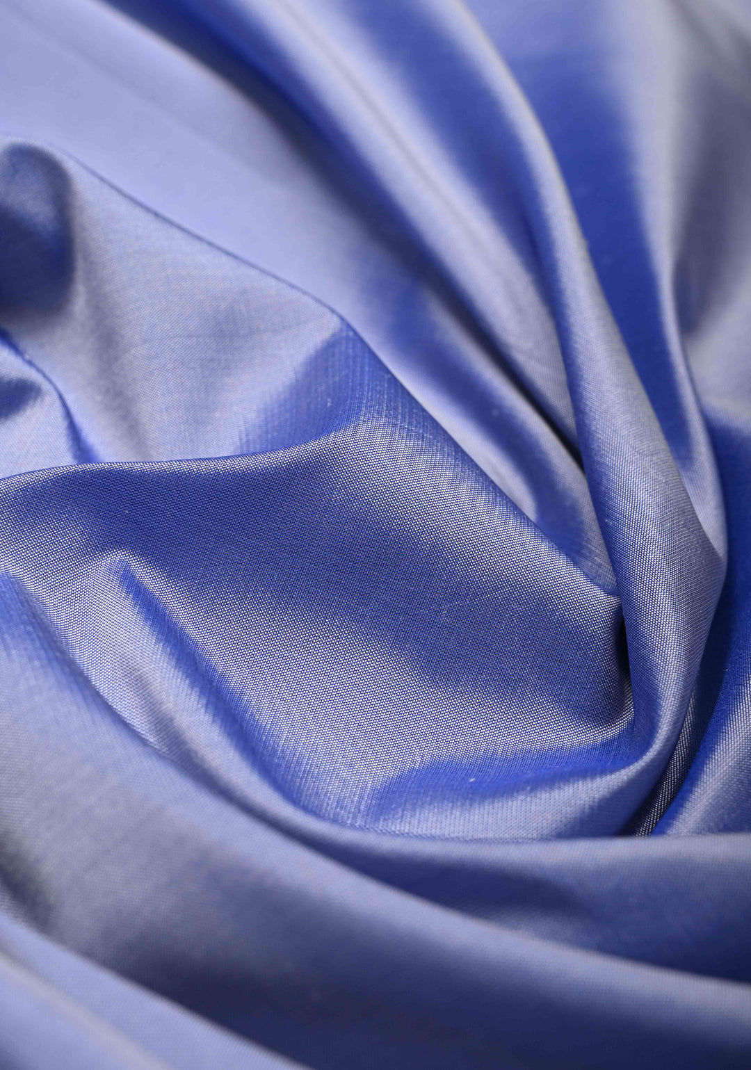 Periwinkle Kanchi Semi Silk Saree with Contrast Elephant Border