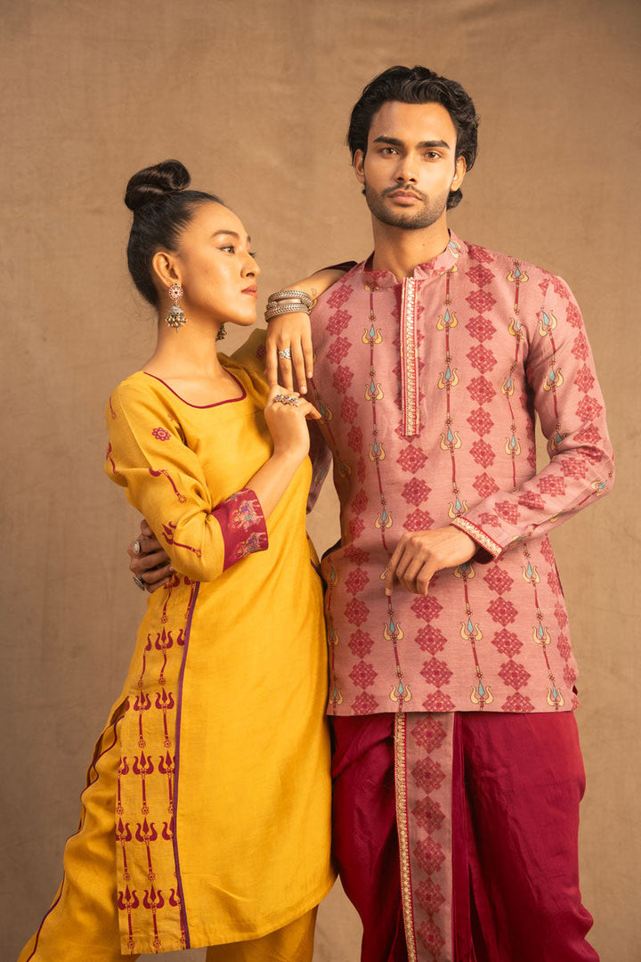 Kolam Trishul Kurta | SHOBITAM