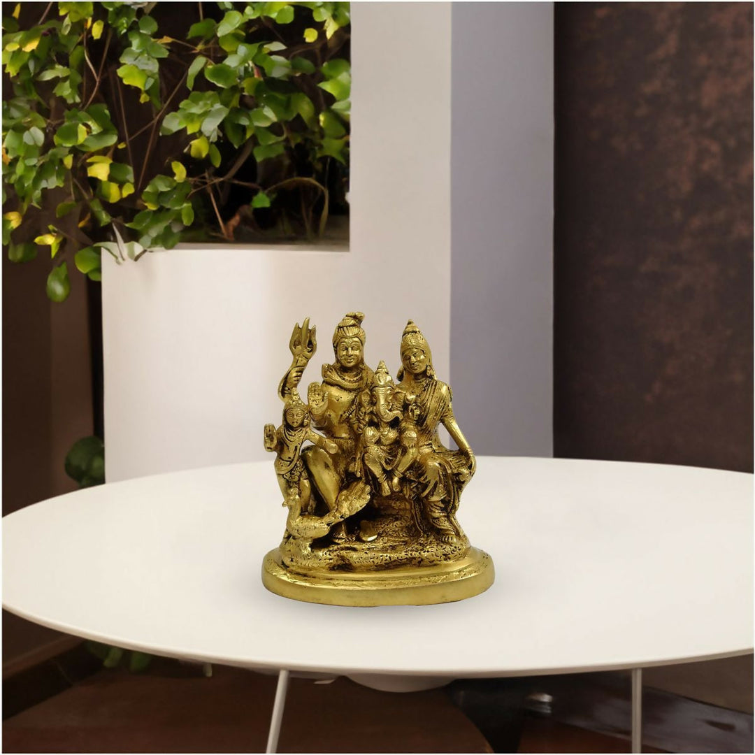 BRASS SHIVA FAMILY 6*5*3 | SHOBITAM
