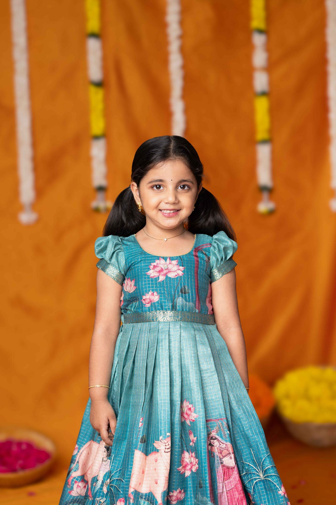 Nikazhya Blue Frock Mini   | Made to Order | SHOBITAM