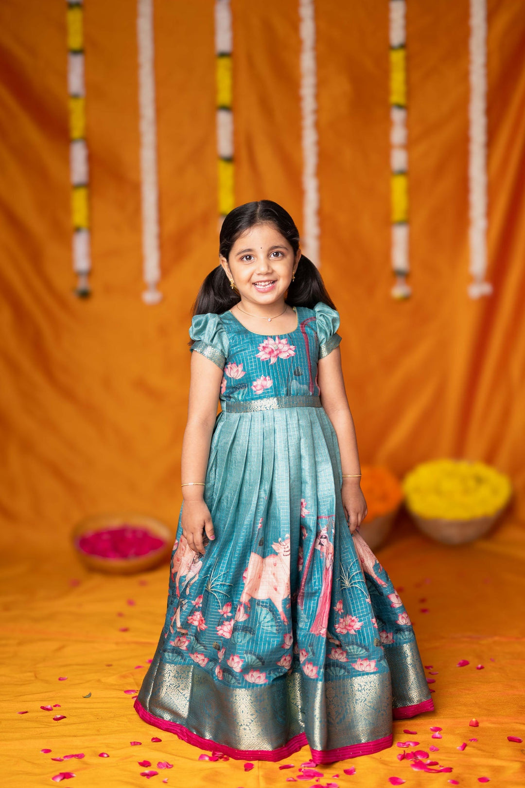 Nikazhya Blue Frock Mini   | Made to Order | SHOBITAM