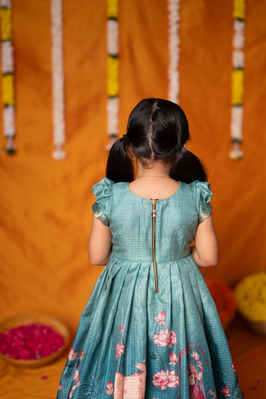 Nikazhya Blue Frock Mini   | Made to Order | SHOBITAM
