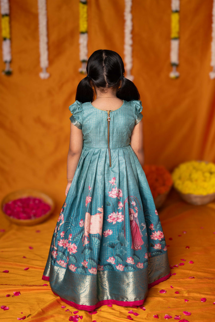 Nikazhya Blue Frock Mini | Made To Order