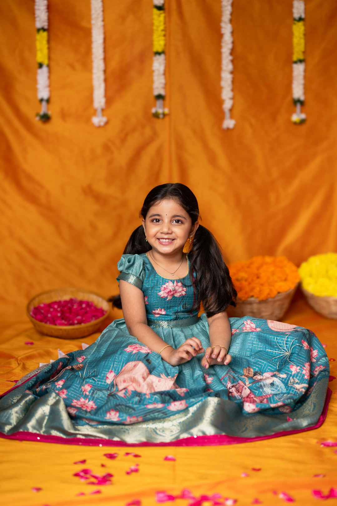 Nikazhya Blue Frock Mini   | Made to Order | SHOBITAM