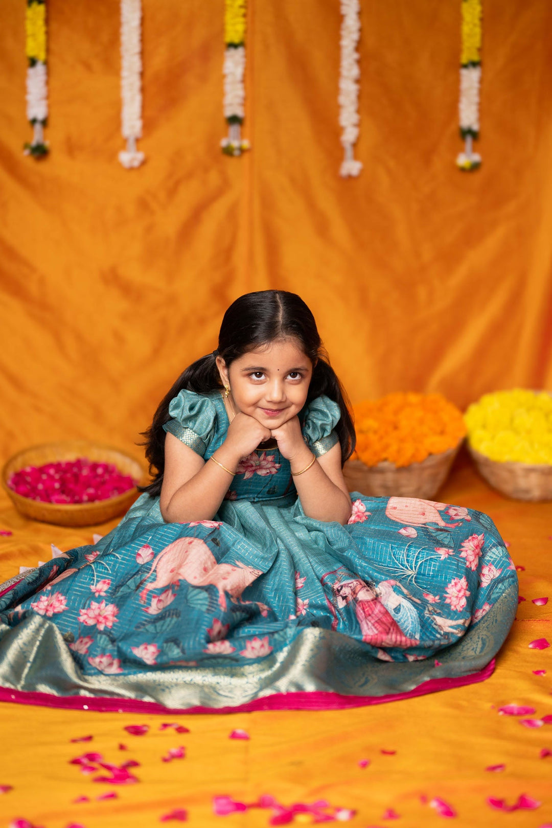 Nikazhya Blue Frock Mini   | Made to Order | SHOBITAM