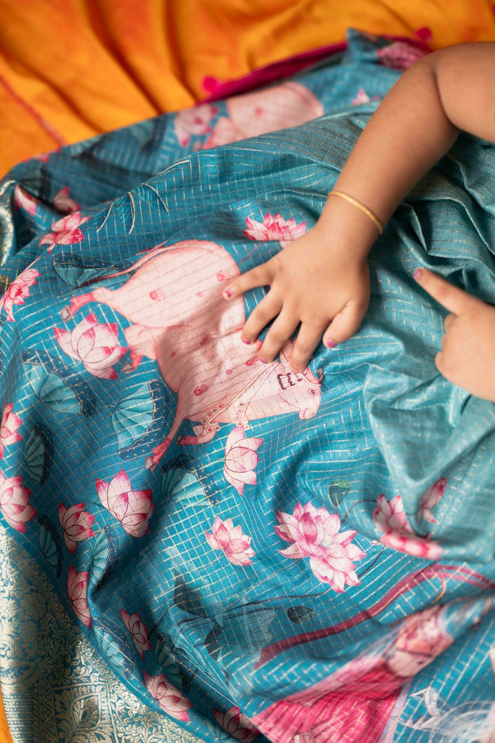 Nikazhya Blue Frock Mini   | Made to Order | SHOBITAM