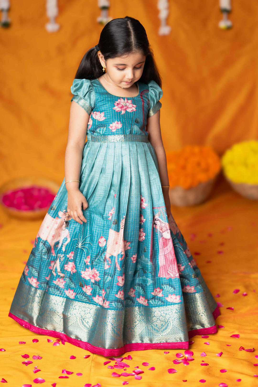 Nikazhya Blue Frock Mini | Made To Order