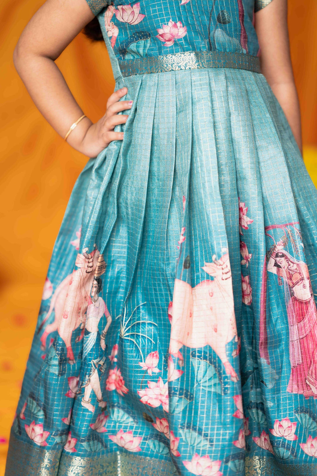 Nikazhya Blue Frock Mini   | Made to Order | SHOBITAM