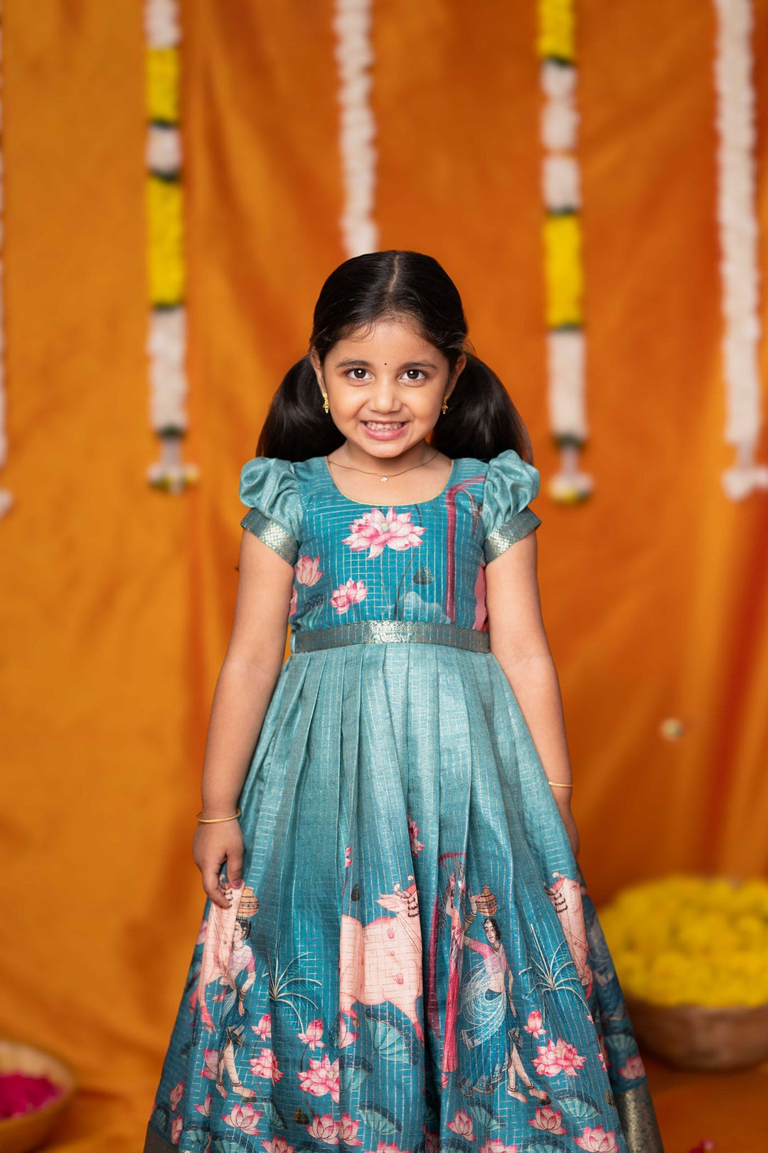 Nikazhya Blue Frock Mini   | Made to Order | SHOBITAM