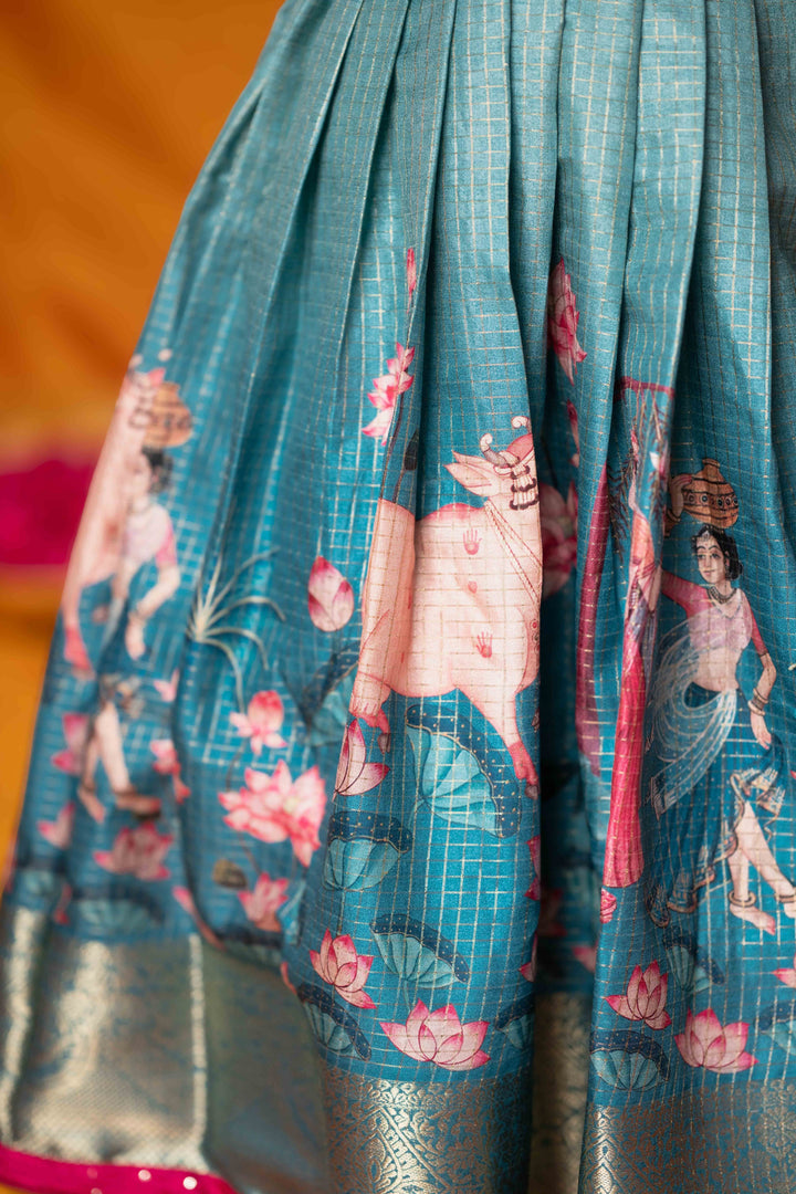 Nikazhya Blue Frock Mini | Made To Order