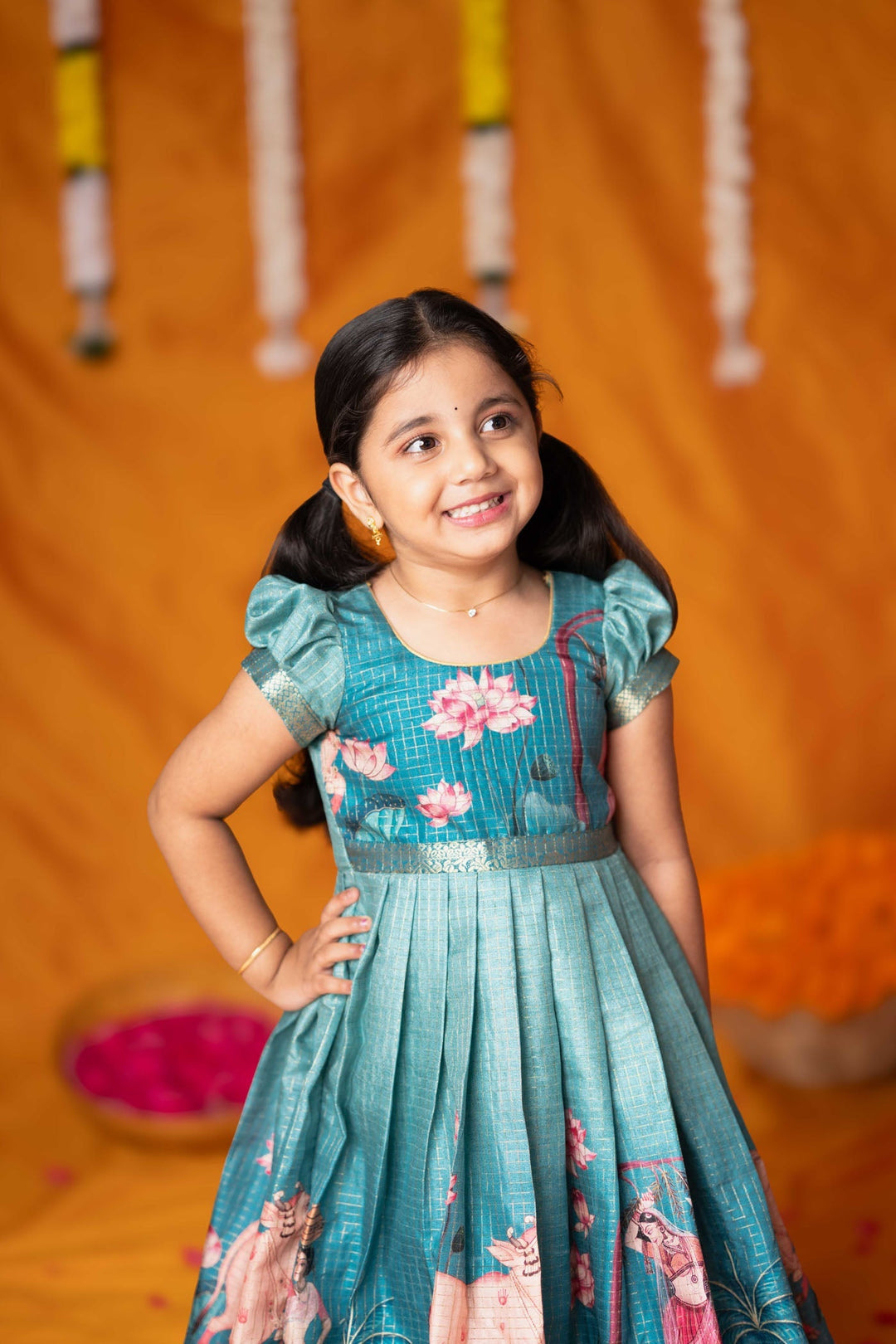 Nikazhya Blue Frock Mini   | Made to Order | SHOBITAM