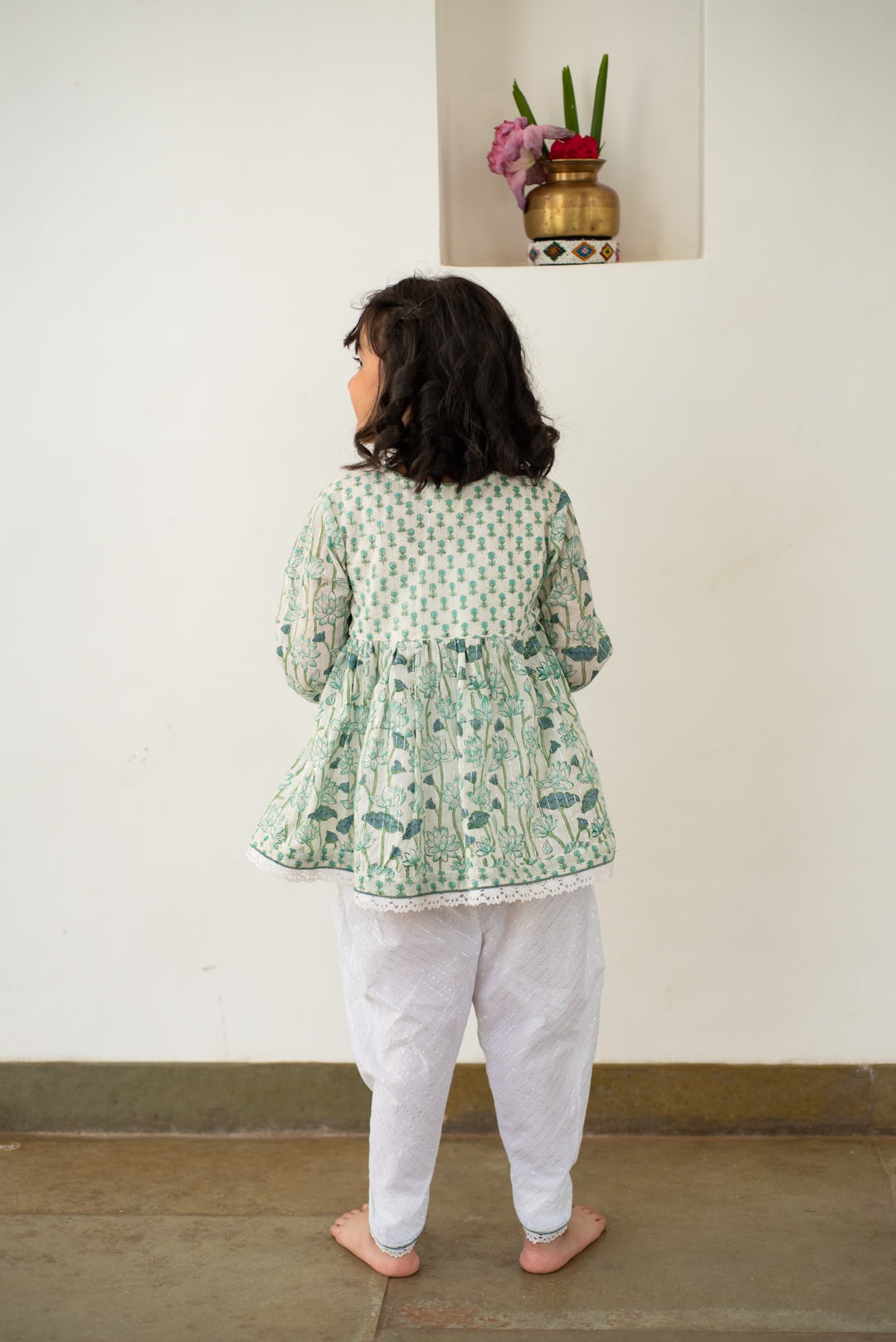 Lotus Bloom Angarakha-Dhoti Set | SHOBITAM