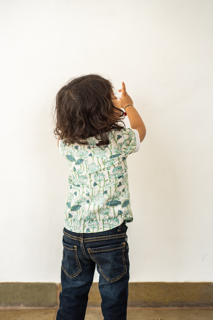 Lotus Button-Down Shirt | SHOBITAM