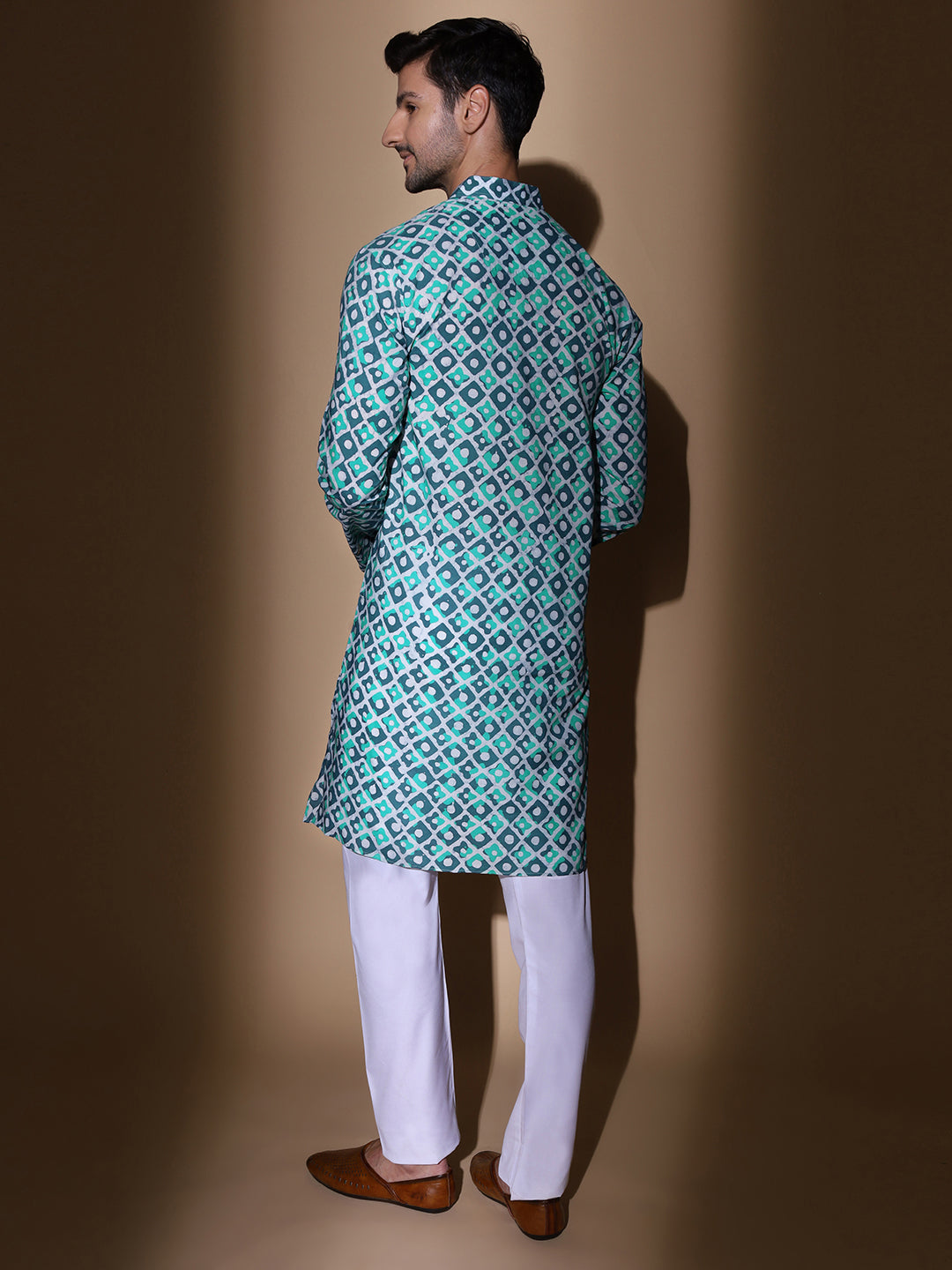 Asmani Batik Print Cotton Long Kurta